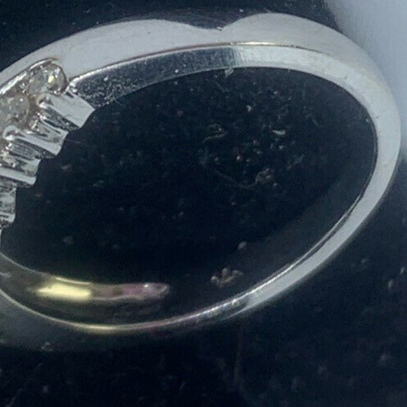 14k White Gold Diamond Bridal Set ****NO CENTER STONE*** Size 7 - Picture 9 of 10